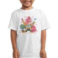 Girls Cute Pink Bows Coquette Aesthetic Back To School Graphic Kid T-Shirt Girls Cute Pink Bows Coquette Aesthetic Back To School Graphic Kid T-Shirt
