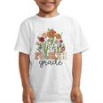 Groovy Fourth Grade Wildflowers Back To School 4th Grade Graphic Kid T-Shirt Groovy Fourth Grade Wildflowers Back To School 4th Grade Graphic Kid T-Shirt