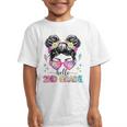 Hello 2nd Grade Messy Bun Back To School First Day Girl Kids Graphic Kid T-Shirt