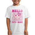 Hello Fifth Grade Coquette Bow Back To School 5th Grade Girl Graphic Kid T-Shirt