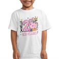 Hello Second 2nd Grade Leopard Tie Dye Girl Back To School Graphic Kid T-Shirt