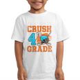 I'm Ready To Crush 4th Grade Hockey Kids Back To School Premium Tri-Blend Graphic Kid T-Shirt