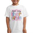 Little Miss Kindergarten Back To School Girls Coquette Bow Graphic Kid T-Shirt