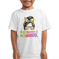 Little Miss Preschool Messy Bun Tie Dye Back To School Girls Graphic Kid T-Shirt Little Miss Preschool Messy Bun Tie Dye Back To School Girls Graphic Kid T-Shirt