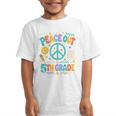 Peace Out 5th Grade Retro Back To School Students Graphic Kid T-Shirt Peace Out 5th Grade Retro Back To School Students Graphic Kid T-Shirt