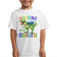Roaring Into Kindergarten DinosaurRex Back To School Boys Performance Graphic Kid T-Shirt