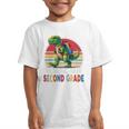 Roaring Into Second Grade T-Rex Back To School 2nd Grade Premium Tri-Blend Graphic Kid T-Shirt