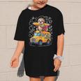 Back To School Sloth School Bus 100 Days Of School Graphic Kid T-Shirt