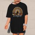 Back To School Wild About Kindergarten Leopard Rainbow Graphic Kid T-Shirt Back To School Wild About Kindergarten Leopard Rainbow Graphic Kid T-Shirt