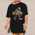 Bigfoot Carrying School Bus Sasquatch Back To School Graphic Kid T-Shirt Bigfoot Carrying School Bus Sasquatch Back To School Graphic Kid T-Shirt