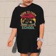 Born To Farm Forced To Go To School Back To School Tractor Graphic Kid T-Shirt