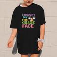 I Brought My First Grade Face First Day Back To School Graphic Kid T-Shirt I Brought My First Grade Face First Day Back To School Graphic Kid T-Shirt