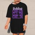 Bulldogs Cheer Back To School Cheerleading Spirit P Graphic Kid T-Shirt