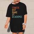 Chaos But Make It Academic Retro Back To School Graphic Kid T-Shirt Chaos But Make It Academic Retro Back To School Graphic Kid T-Shirt