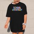 Colorful School Secretary Back To School Rainbow Graphic Kid T-Shirt Colorful School Secretary Back To School Rainbow Graphic Kid T-Shirt