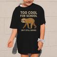 Too Cool For School Sloth Back To School Boys Joke Graphic Kid T-Shirt Too Cool For School Sloth Back To School Boys Joke Graphic Kid T-Shirt