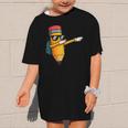 Dabbing Pencil Dancing Back To School First Day Student Boys Graphic Kid T-Shirt