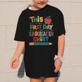 This Is My First Day Of Kindergarten Shirt Back To School Graphic Kid T-Shirt