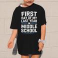 First Day Of My Last Year In Middle School Back To School Graphic Kid T-Shirt First Day Of My Last Year In Middle School Back To School Graphic Kid T-Shirt