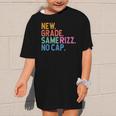 Gen Z Back To School New Grade Same Rizz No Cap Graphic Kid T-Shirt