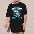 Kids Back To School Watch Out Preschool Here I Come Shark Boys Graphic Kid T-Shirt