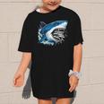 Kids Shark With School Books Back To School Shark Lovers Graphic Kid T-Shirt Kids Shark With School Books Back To School Shark Lovers Graphic Kid T-Shirt