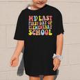 My Last First Day Of Elementary School Groovy Back To School Graphic Kid T-Shirt My Last First Day Of Elementary School Groovy Back To School Graphic Kid T-Shirt