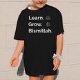 Learn Grow Bismillah – Islamic Back To School Graphic Kid T-Shirt