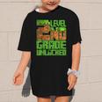 Level 2nd Grade Unlocked Game Pixel Kids Boy Back To School Graphic Kid T-Shirt