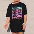 Lion Mascot Back To School Spirit Sports Men Women Groovy Graphic Kid T-Shirt Lion Mascot Back To School Spirit Sports Men Women Groovy Graphic Kid T-Shirt
