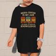 Media Center Is My Jam Library Reading Back To School Graphic Kid T-Shirt Media Center Is My Jam Library Reading Back To School Graphic Kid T-Shirt
