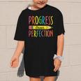 Motivational Quotes Back To School Progress Over Perfection Graphic Kid T-Shirt Motivational Quotes Back To School Progress Over Perfection Graphic Kid T-Shirt