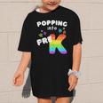 Popping Into Pre K Kid's Back To School Pop It Fidget Toy Graphic Kid T-Shirt