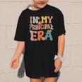 In My Principal Era Retro Groovy Back To School Principal Graphic Kid T-Shirt
