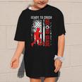 Ready To Crush Second Grade Soccer USA Flag Back To School Graphic Kid T-Shirt Ready To Crush Second Grade Soccer USA Flag Back To School Graphic Kid T-Shirt