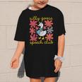 Retro Silly Goose Speech Therapy SLP Back To School Graphic Kid T-Shirt Retro Silly Goose Speech Therapy SLP Back To School Graphic Kid T-Shirt