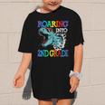 Roaring Into 2Nd Grade DinosaurRex Back To School Graphic Kid T-Shirt Roaring Into 2Nd Grade DinosaurRex Back To School Graphic Kid T-Shirt