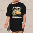 This Is How I Roll School Bus Driver Back To School Graphic Kid T-Shirt This Is How I Roll School Bus Driver Back To School Graphic Kid T-Shirt