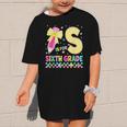 S Is For Sixth Grade Back To School Pencil Bow 6th Grade Kid Graphic Kid T-Shirt