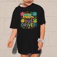 School Bus Driver Boho Floral Leopard Back To School Womens Graphic Kid T-Shirt