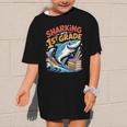 Sharking Into 1st Grade Back To School Shark Graphic Kid T-Shirt