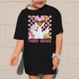 Silly Goose Third Grade Grade Back To School Coquette Girly Graphic Kid T-Shirt
