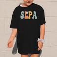 SLPA Groovy Women Appreciation Day Hello Back To School Graphic Kid T-Shirt SLPA Groovy Women Appreciation Day Hello Back To School Graphic Kid T-Shirt