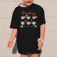 Teaching Is My Cup Of Tea Coquette Bow Floral Back To School Graphic Kid T-Shirt Teaching Is My Cup Of Tea Coquette Bow Floral Back To School Graphic Kid T-Shirt
