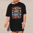 Watch Out First Grade Here I Come Back To School Learner Graphic Kid T-Shirt