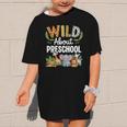 Wild About Preschool Back To School Jungle Theme Classroom Graphic Kid T-Shirt Wild About Preschool Back To School Jungle Theme Classroom Graphic Kid T-Shirt