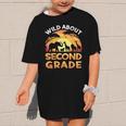 Wild About Second Grade Zoo Animals Back To School Safari Graphic Kid T-Shirt
