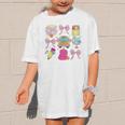 Back To School Coquette School Bus Pencil Graphic Kid T-Shirt