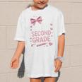 Back To School Cute Pink Coquette Girls Hello Second Grade Graphic Kid T-Shirt Back To School Cute Pink Coquette Girls Hello Second Grade Graphic Kid T-Shirt