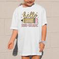 Back To School Hello Second 2nd Grade Leopard Pencil Girl Graphic Kid T-Shirt